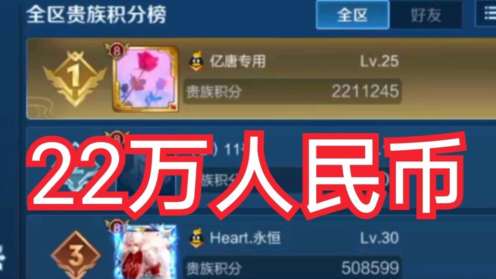 หน้าแรกของบัญชีที่เติมเงินไปประมาณ 220,000 หยวนเป็นยังไงบ้าง? น่าตื่นตาจริงๆ!