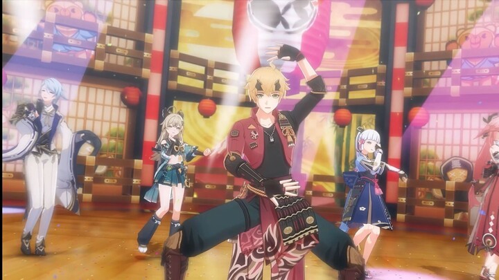 ｢Success or failed いたAAAAWS!｣Ayaka Kamisato × Kirarayoshi × Toma × Kamiko Yae × Ayato Kamisato [เก็น