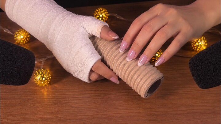 ASMR With a Broken Hand 🤕💗 | Gentle Tapping, Scratching & Relaxing Sounds