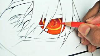 การวาด Tokyo Ghoul Kaneki Ken EYE - ทีละขั้นตอน
