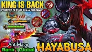 HAYABUSA HACK | 19 KILLS | ANTI MAGE TOP GLOBAL SAVAGE | MOBILE LEGENDS