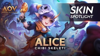 Alice Chibi Skeleti Skin Spotlight - Garena AOV (Arena of Valor)