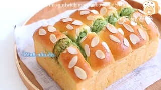 Làm món bánh mì sandwich matcha bơ sữa siêu lạ  ( Phần cuối ) #videohaynhat