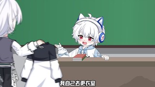 课堂上，老师从抽屉里掏出套女装 可他却不是给女同学穿，而是径直走向男孩