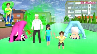 Yuta Ajak Bayi Celine & Coco Makan Sushi Busuk Jadi Banjir Mencret Hijau - Sakura School Simulator