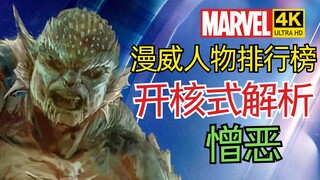 【漫威人物排行榜】憎恶VS绿巨人谁更强？憎恶实力解析4KHDR