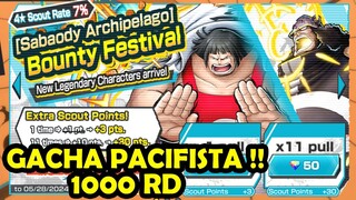 Gacha 1000RD !!! New Char Sentomaru & Pacifista | One Piece Bounty Rush