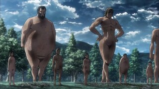 Attack on Titan, a strange way of running away, it's so funny