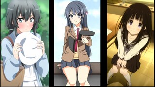 Potret grup anime potongan campuran "Spring Things", "Hyouka", "Youth Pig Head Boy"