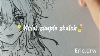 [Quick Sketch] Violet Evergarden sketch💜✨