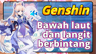 Bawah laut dan langit berbintang