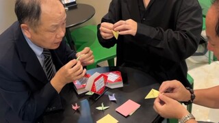 Folding a thousand paper cranes