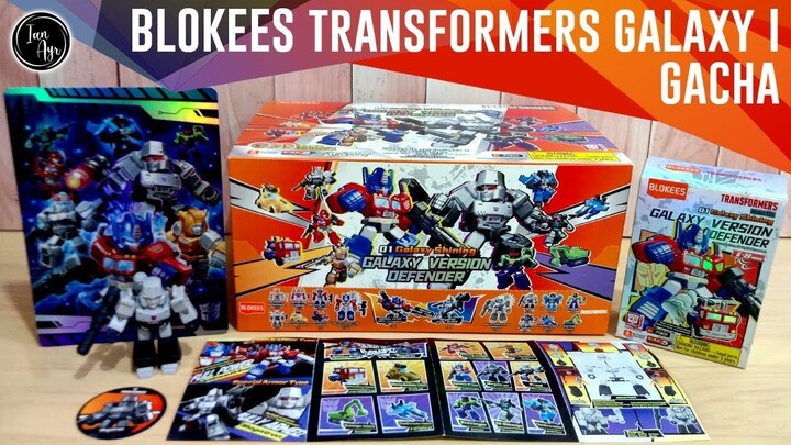 [ GACHA ] Blokees Transformers 01 Galaxy Shining Version Defender I Optimus Prime Bumblebee Megatron