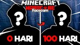 Aku Berhasil Bertahan Hidup Di 100 Hari Minecraft Hardcore Face Cam ❗❗