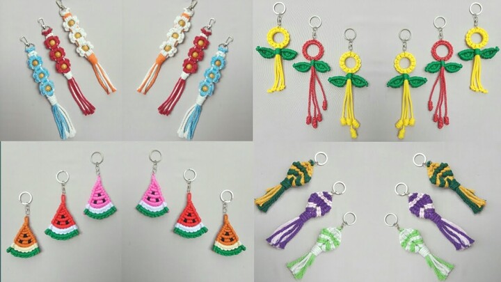 DIY | 4 Macrame Keychain Tutorial | For Beginners