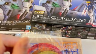 今天开箱RG神高达和HG尊者高达