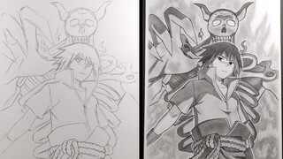 How to Draw Sasuke Sunano'o - [Naruto]