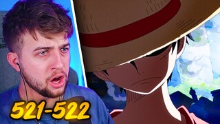 STRAW HATS ARE ON A DIFFERNT LEVEL!! One Piece Episode 521 & 522 Reaction