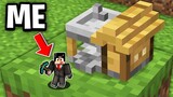 Clyde BUILT a Smallest Base in Minecraft!