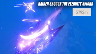 Raiden Shogun The Eternity Sword Showcase - A Sword That Destroyed Inazuma