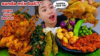 1 EKOR AYAM BETUTU SAMBAL TERASI LALAPAN MENTAH JENGKOL MUDA LEUNCA TERONG PETE GORENG