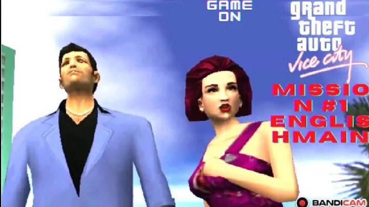GTA Vice City ka pela The Party  Tommy calls mission english juban mein  Mission #1 GameOn View