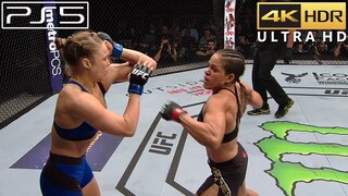 UFC 3 (PS5) 4K HDR Gameplay | Amanda Nunes x Ronda Rousey