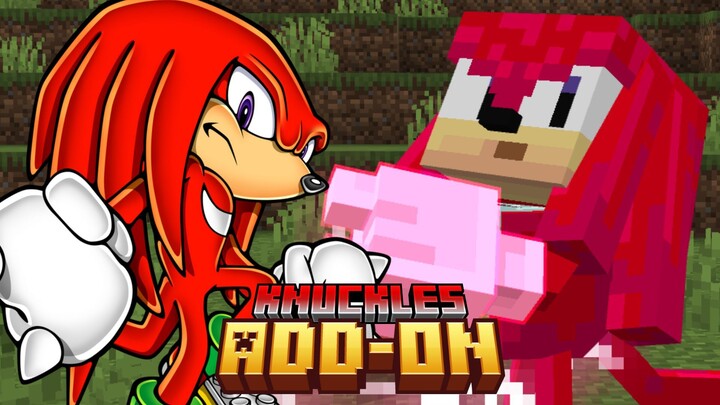 Knuckles The Echidna Add-On in Minecraft