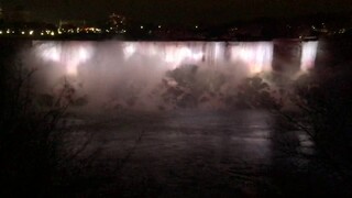 Niagara Falls at night