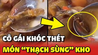 Cô gái KHÓC THÉT với món "THẠCH SÙNG KHO" trong tô bò kho của mình😂 | Yêu Lu