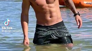 on the beach