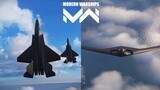 Modern Warships: J-35 Strike Fighter & B-21 Raider bomber in action! Online Gameplay