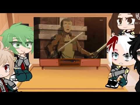 BNHA MHA react to ll Mikasa Ackerman ll Gacha Club ll