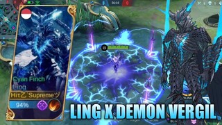 SCRIPT SKIN LING X DEMON VERGIL FULL EFFECTS NO PASSWORD - MOBILE LEGENDS