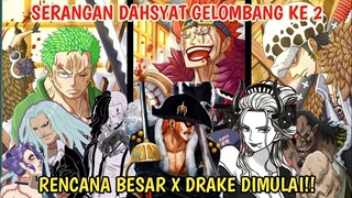 Serangan Dadakan Tahap 2!! Rencana X Drake Dimulai!! - One Piece 987+ (Teori)