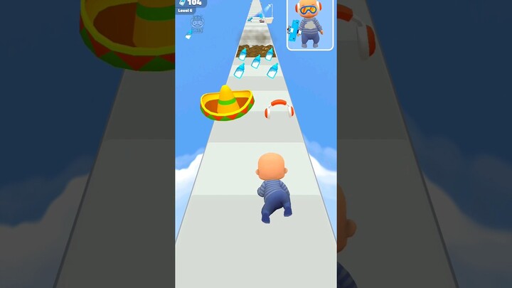 Cute Baby Run Level-4 #shorts #games