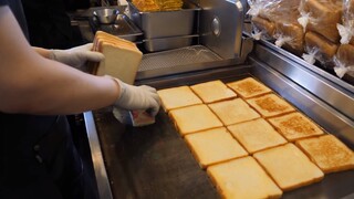 Bánh mì kẹp đường phố Hàn quốc #food #streetfood