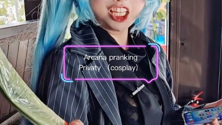 Arcana Privaty Nikke cosplay prank