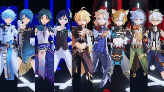 [Genshin Impact MMD] Ikki Tousen of the Boys Group