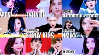 JYPE هي الفرقة الوحيدة التي تجاوزت 55 مليون مشاهدة. معظم فرق الجيل الخامس ضمن قائمة أفضل 30 رقصة مشا