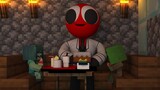 Monster School: Red Family Sad Story | Rainbow Friends x Minecraft Animation
