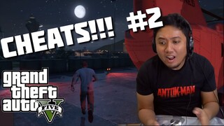 Grand Theft Auto 5 (GTA 5) USING PS4 GTA 5 CHEATS on a Mission - jccaloy