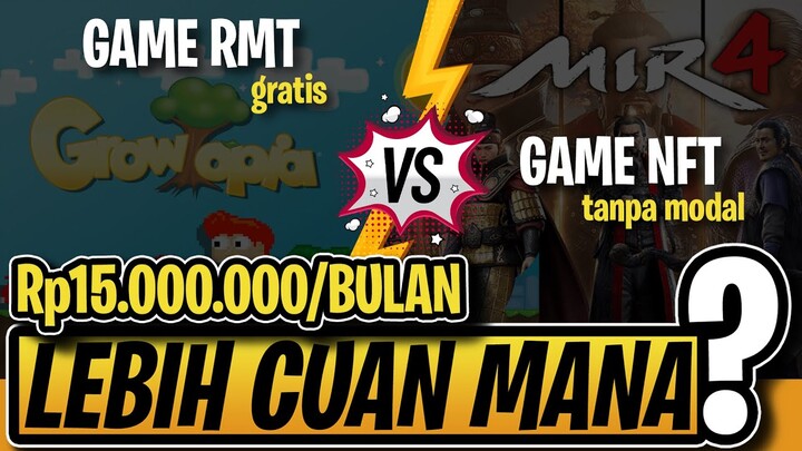 GAME NFT GRATIS ANDROID VS GAME PENGHASIL UANG RMT (Tanpa Modal) !! Bagusan Mana?