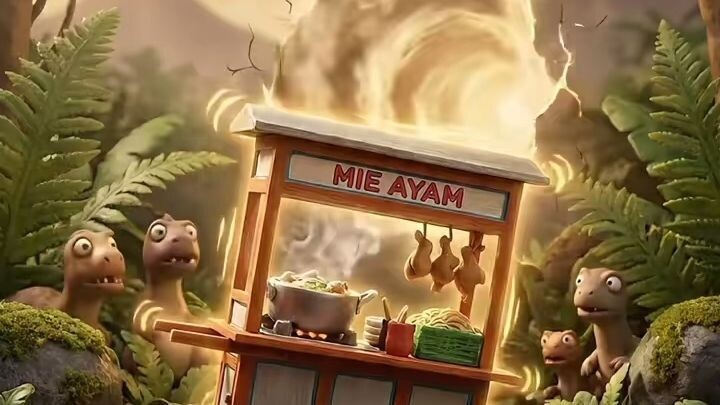 Kalau Pak Budi bisa bertahan jualan mie ayam di zaman purba, berarti ...