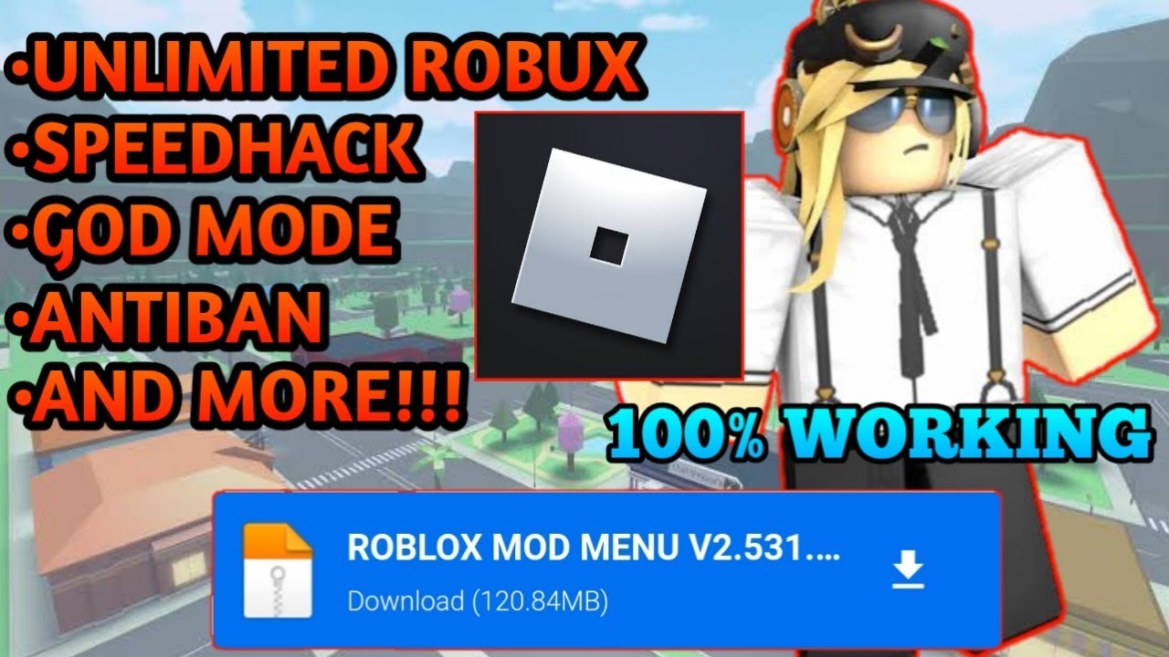 Roblox Mod Menu, v2.531.422, ✓Free Robux, God Mode, Speedhack