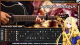 SAO : Alicization - War of Underworld OP2 - ReoNa -  ANIMA Fingerstyle Guitar Cover + TABS Tutorial