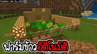 Minecraft # 13 - ทำฟาร์มข้าวอัตโนมัติ  [ CatZGamer ]