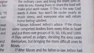 Daily Verse.                  Exodus 18:24-27