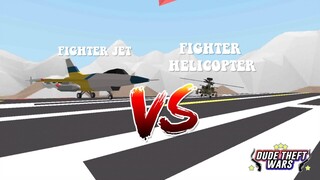 Fighter Jet VS Fighter Helicopter In Dude Theft Wars