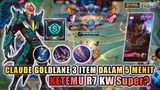SOLO RANK CLAUDE GOLDLANE GAMEPLAY WITH SUPPORT EMBLEM!! KETEMU R7? | MOBILE LEGENDS